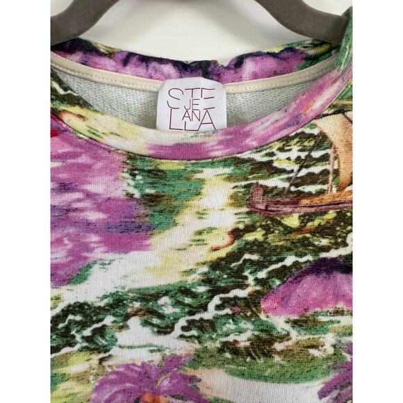 STELLA JEAN FLORAL TEMPLE SWEATSHIRT - Picture 4 of 5